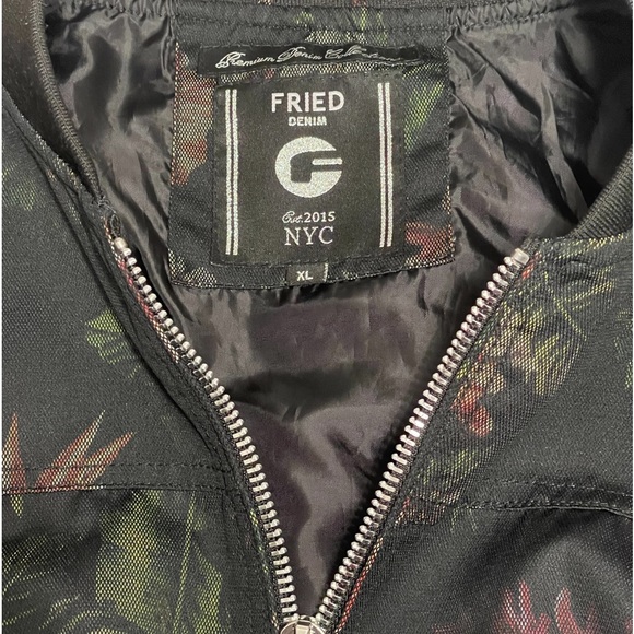 Fried Denim NYC Jacket Floral Bomber. XL - Picture 5 of 5